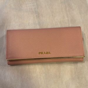 Orchidea Prada Santiago metal wallet with id holder, COA & dust bag